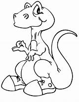 Coloring Pages Printable Dinosaurs Dinosaur sketch template
