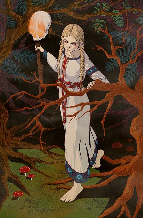 An Illustration For A Russian Fairy Tale Vasilisa The Beautiful Art