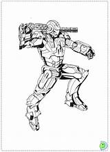 Coloring Dinokids Iron Man Close Ironman sketch template