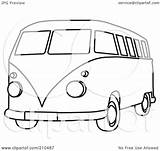 Van Hippie Bus Outline Coloring Clipart Floral Royalty Illustration Rf Drawing Pawniard Piter Rosie Vw Pages Clipartof Colouring Volkswagen 2021 sketch template