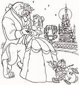 Beast Beauty Coloring Pages Printable Belle Color Print Disney Dancing Coloringpagesfortoddlers Colouring Castle Beautiful Sheets Procoloring Dance Rose Christmas Princess sketch template
