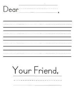 freebie letter writing paper  grade writing letter writing