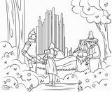 Oz Wizard Coloring Pages Dorothy Emerald City Color Printable Print Getcolorings Getdrawings Colorin sketch template