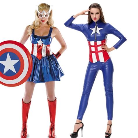 adult halloween costume female captain america the avengers alliance