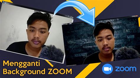 mengganti background zoom youtube