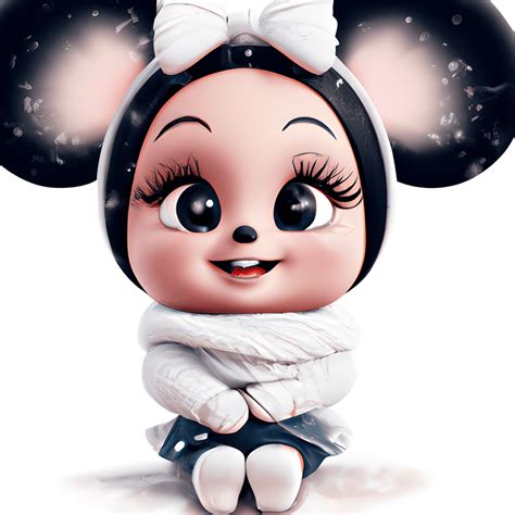 cute baby minnie mouse graphic creative fabrica