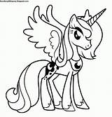 Pony Little Colorear Para Dibujos Luna Princesa Coloring Pages La Unicorn Princess Choose Board Ponies sketch template
