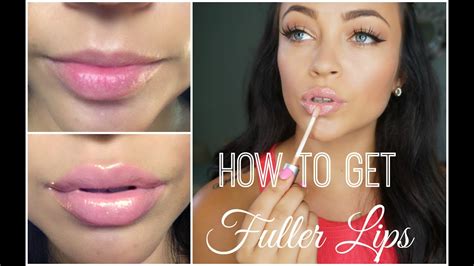 how to get fuller lips ♡ youtube