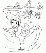 Coloring Skating Ice Pages Figure Popular Play Library Clipart sketch template