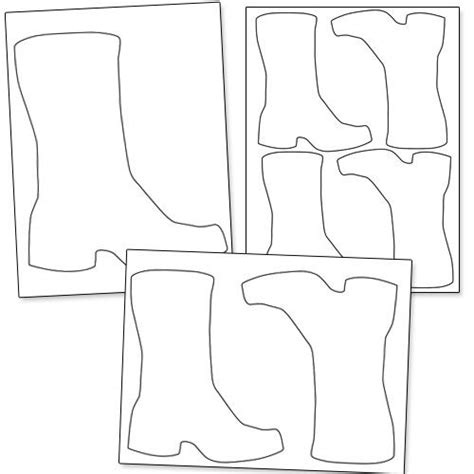 printable boot template  kitty crafts cowboy quilt templates