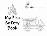 Safety Fire Preschool Booklet Coloring Printables Pages Book Emergency Template Exit Below Preview Thingstoshareandremember sketch template
