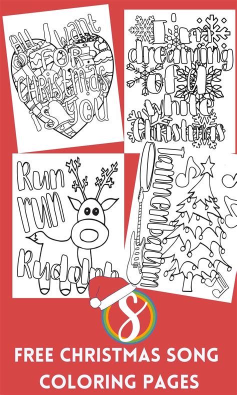 song lyrics christmas coloring pages stevie doodles
