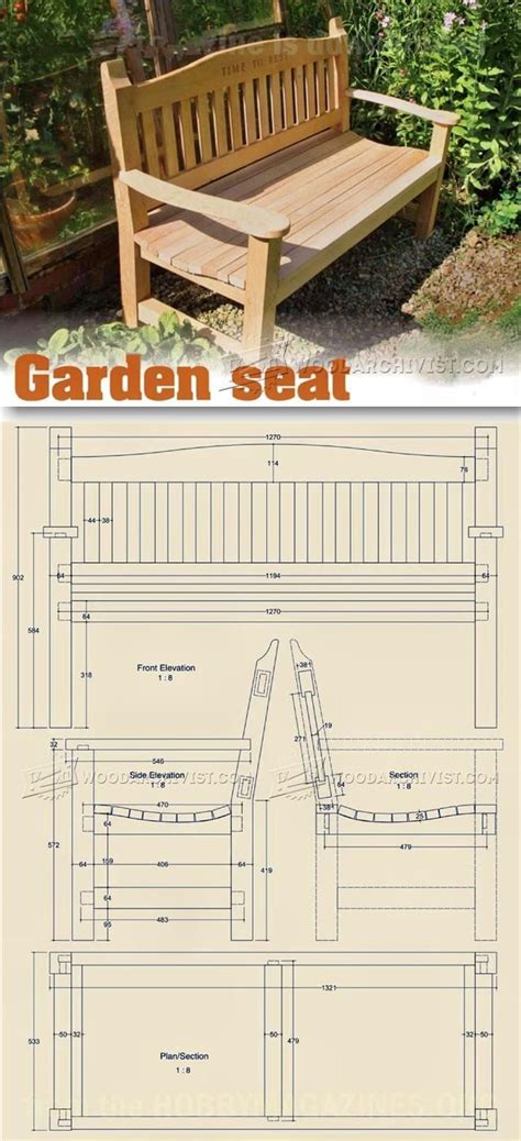 garden seat plans outdoor furniture plans  projects
