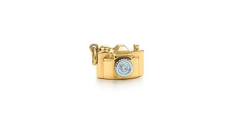 Camera Charm Diamond 18k Gold Tiffany And Co