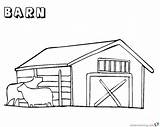 Barn Coloring Pages Printable Cows Two sketch template