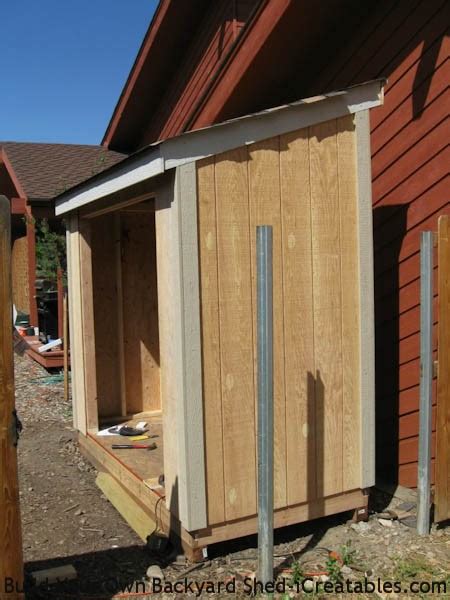 lean  shed plans easy  build diy shed designs