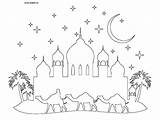 Adabi Colouring Printable Mosque Coloring Activities Kids Pages Ramadan Choose Board Card sketch template