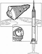 Kleurplaat Ruimtevaart Geschiedenis Kleurplaten Raumfahrt Shepard Amerikaan 1961 Malvorlage sketch template