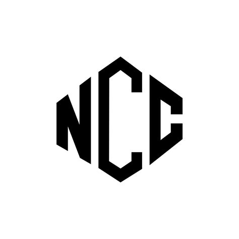 ncc letter logo design  polygon shape ncc polygon  cube shape logo design ncc hexagon