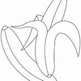 Banana Bunch Coloring Peeling Pages Netart sketch template