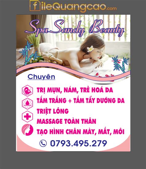 market spa sandy beauty chuyen cham soc da file cdr dien  chia se