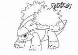 Pokemon Coloring Pages Grotle Printable Kids sketch template