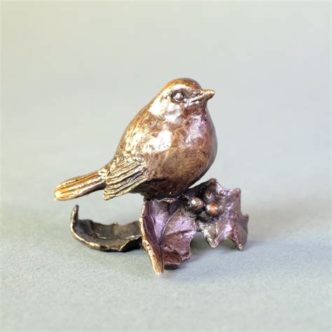 bronze robin miniature sculpture smithsonia