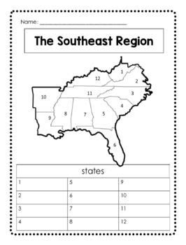 regions   united states map activities  whites workshop tpt