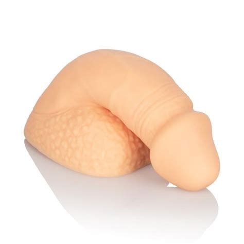 packer gear 4 inches silicone packing penis beige on