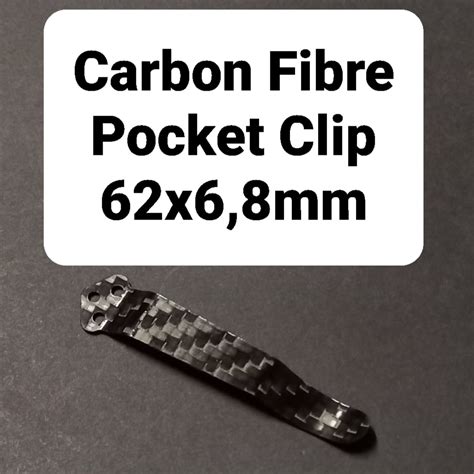 carbon fibre pocket clip stefan diedericks knives  supplies