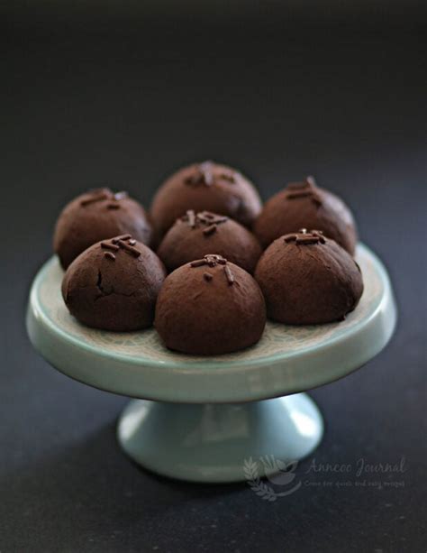 chocolate mochi balls 巧克力麻薯球 anncoo journal