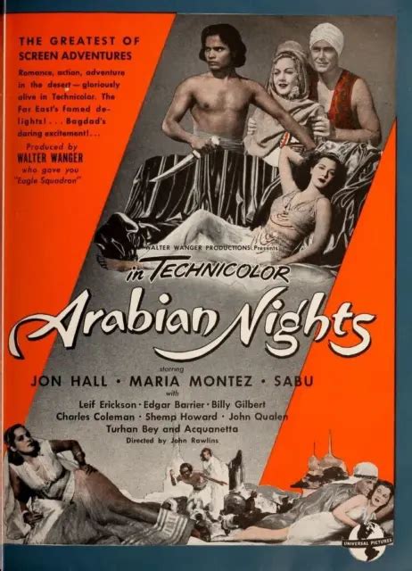 16mm The Arabian Nights 1942 Color Exotic Adventure Feature Film