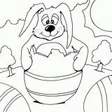 Easter Bunny Egg Coloring Seipp Dave Drawn sketch template