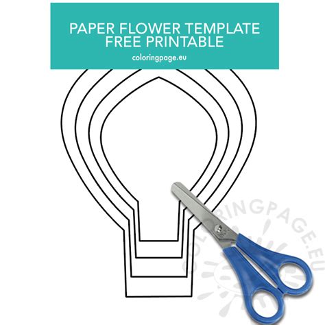 printable paper flower templates zoemoon