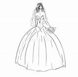 Bruid Huwelijkskleding Lichaam sketch template