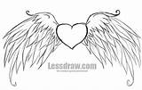 Grenade Wings Heart Template sketch template