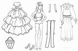 Paper Doll Coloring Pages Printable Dolls Kids Templates Barbie Template Cool2bkids Clothes Printables Patterns Girl Princess Fashion Choose Board A4 sketch template