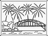Sydney Coloring Pages Getcolorings Year sketch template