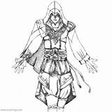 Creed Ezio Auditore Assassin sketch template