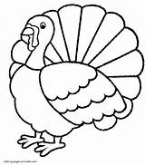Pages Coloring Printable Turkey Holidays Thanksgiving Colouring sketch template