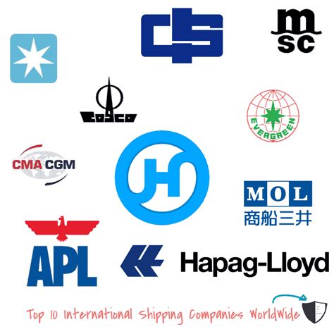 top  international shipping companies  world top  brands