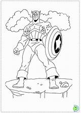 Coloring Captain America Pages Library sketch template