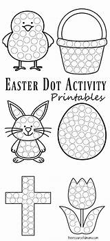 Easter Dot Printables Activity Preschool Activities Crafts Worksheets Spring Toddlers Marker Do Toddler Kids Pages Dauber Coloring Fun Printable Prep sketch template