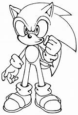 Coloring Sonic Hedgehog Tails sketch template