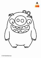 Coloring Pages Angry Birds Pig Draw Letsdrawkids Pigs Characters Bird Color sketch template