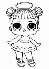 Lol Coloring Surprise Pages Dolls Print Printable Doll Size sketch template