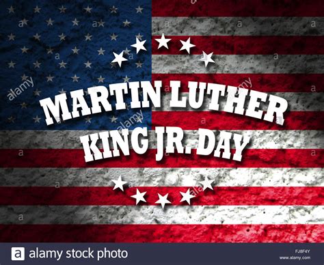 martin luther king jr day card  american flag grunge