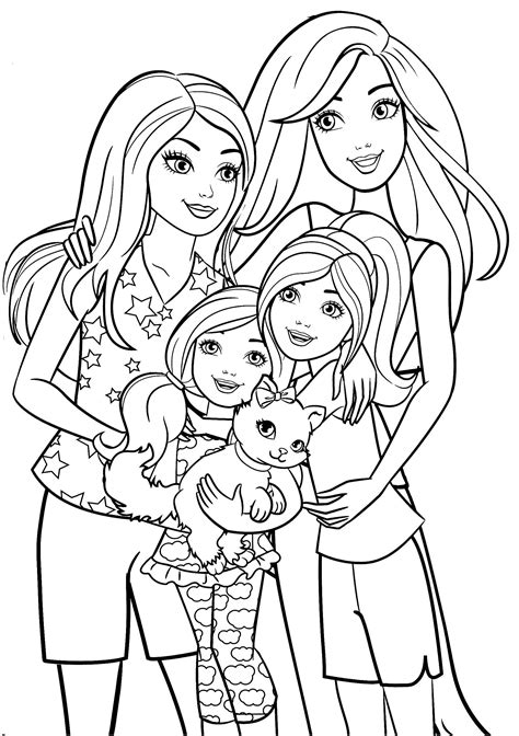 haschak sisters coloring pages printables