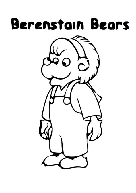 berenstain bears coloring pages  printable coloring pages  kids