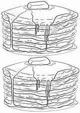 Coloring Pages Pancake Week sketch template